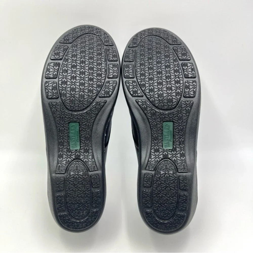 Eastland Womens Size 9.5 Black Faux Vegan Leather Lace Up Oxfords Loafers‎ Shoes